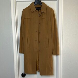 Kenneth Cole Camel Trench Coat. Size 6.